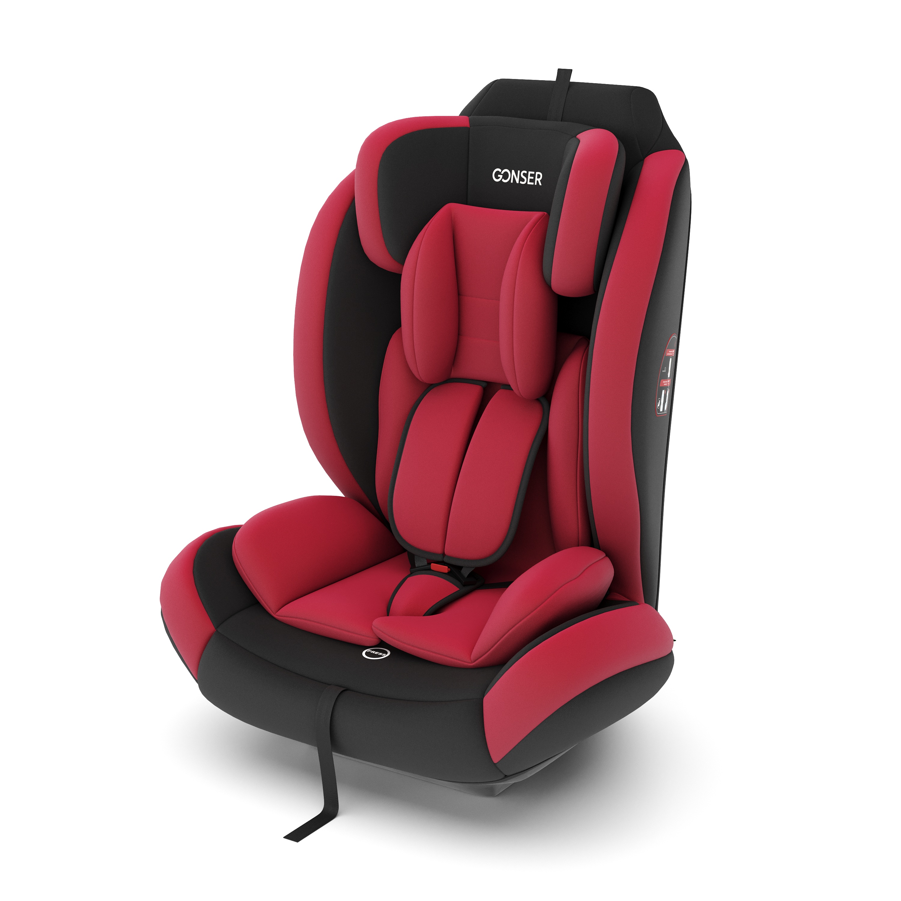 Kindersitz Auto rot