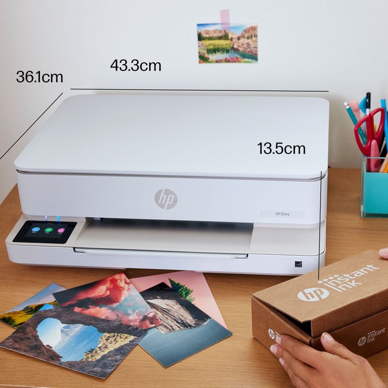 HP - Draadloze Alles-in-één Kleurenfotoprinter - Zwart - Dynamische Beveiliging