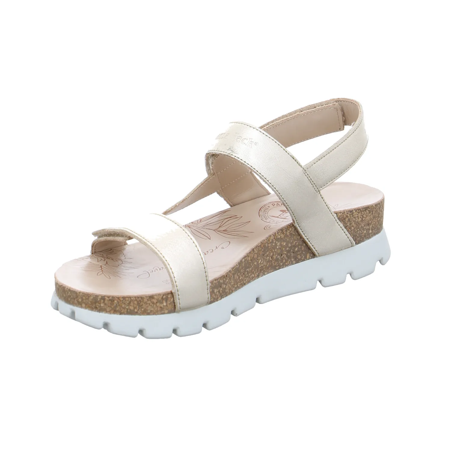 PANAMA JACK Bio-Sandalette Gold Leder
