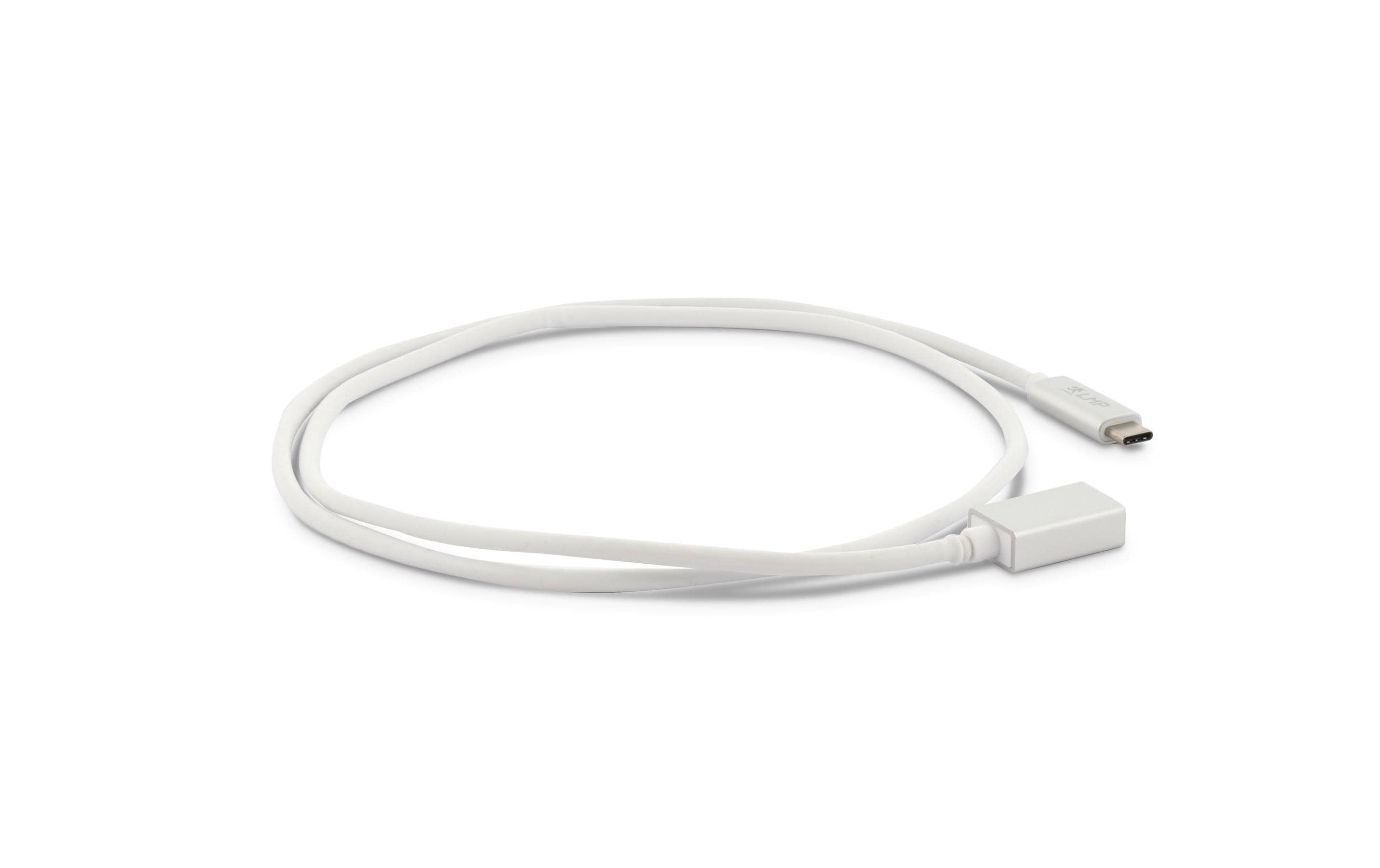 USB 3.1 Adapter USB C – USB C 1 m Verlängerung SilberUSB-Adapter
