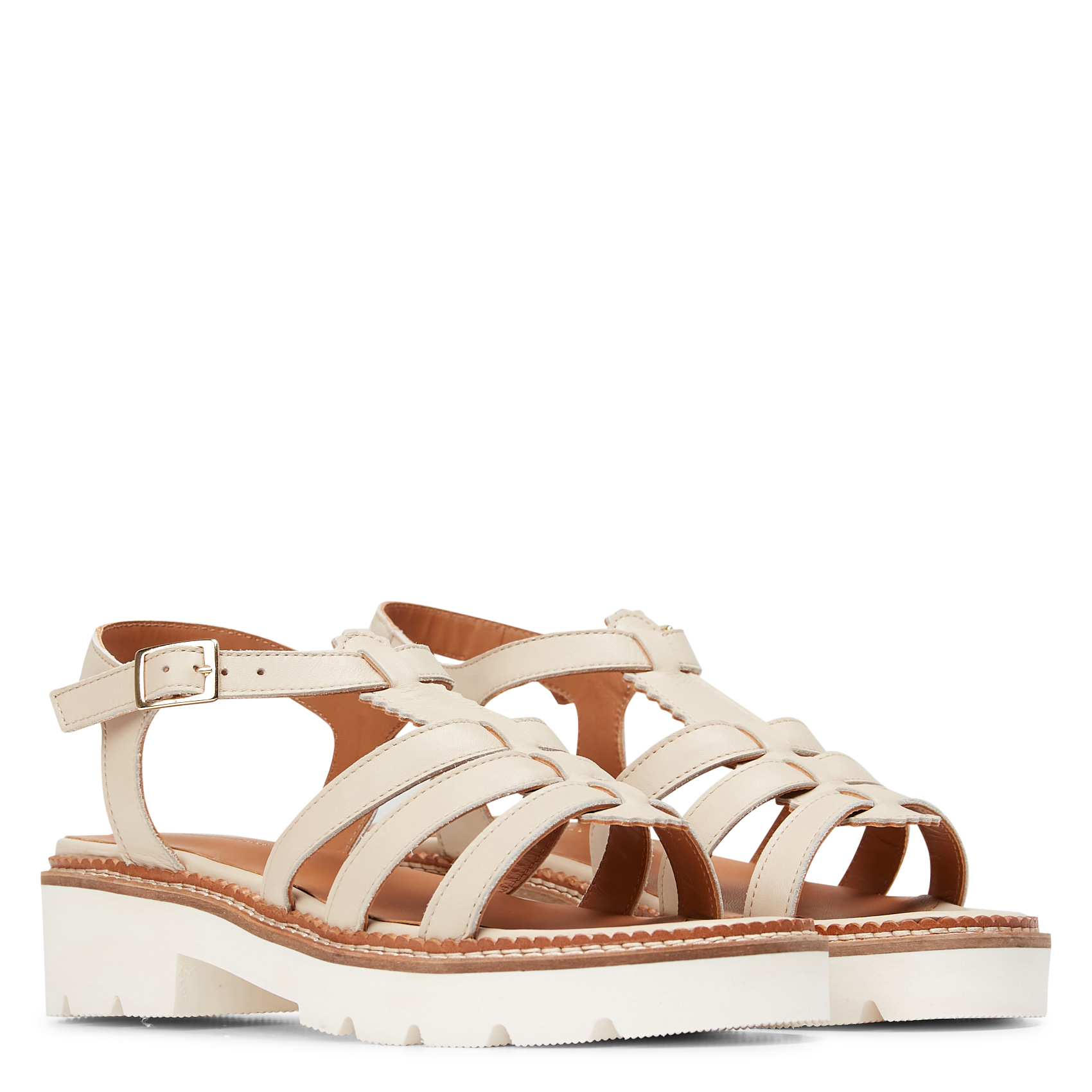 ISIDOLE - Sandales en cuir | Blanc