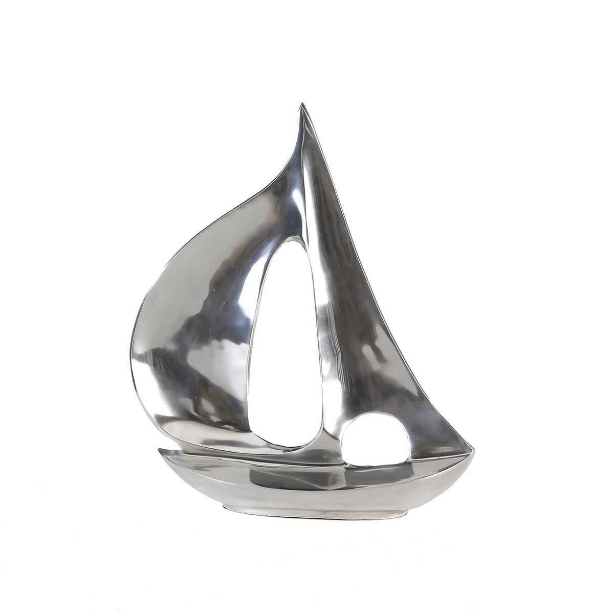 Decoratief object GILDE decoratie, hoogte 48cm, breedte 40cm, zilverkleurig aluminium