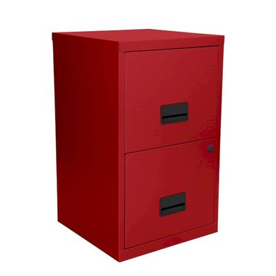 Classeur 2 tiroirs pour dossiers suspendus - 66 x 40 x 40 cm - terracota