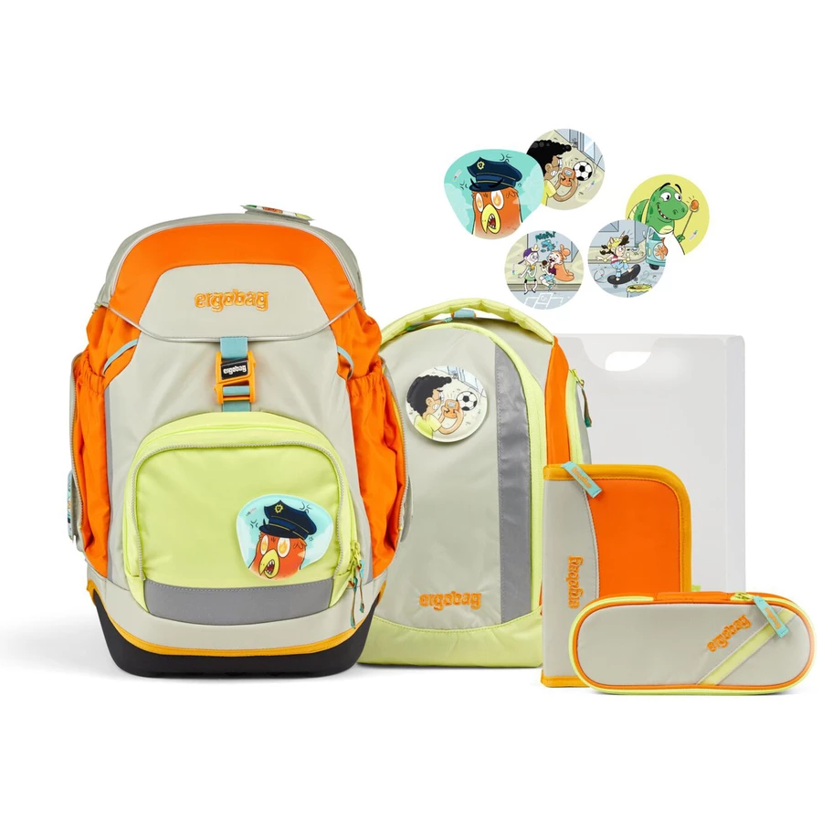 Ergobag Pack Comic Adventure - Schulrucksack Set 6tlg. Modell 2024 StadtBärwohner