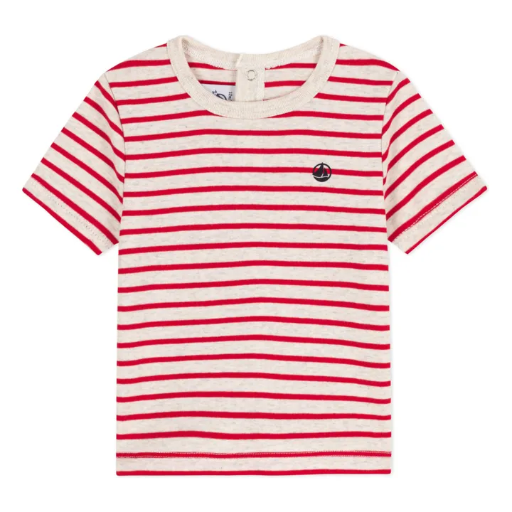 Petit Bateau T-shirt Manches Courtes Chiné | Rouge