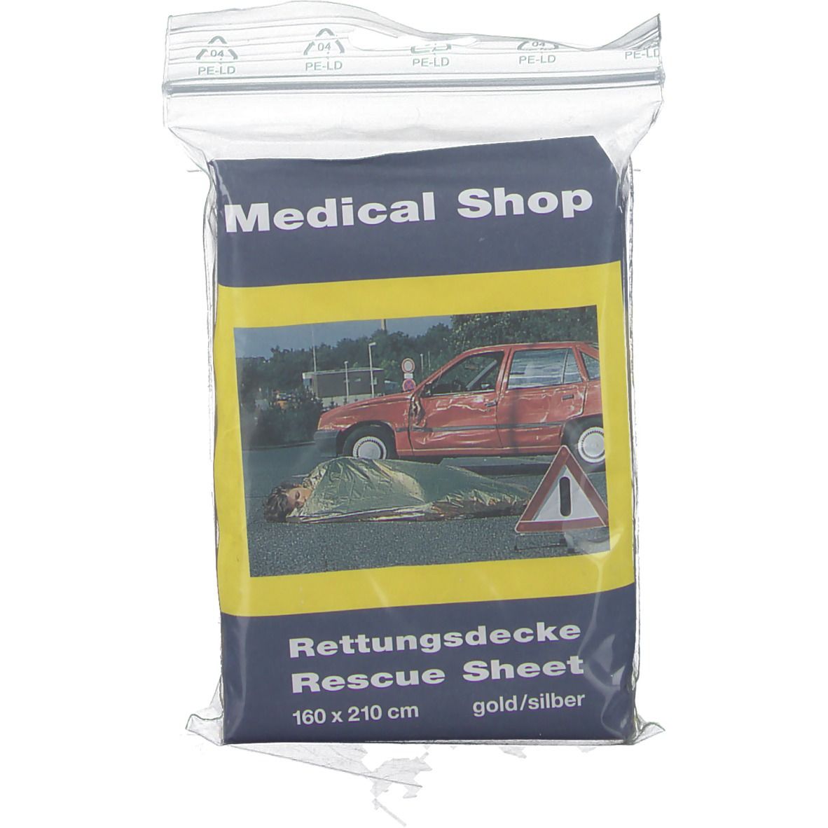 YPSISAVE Rettungsdecke gold/silber 160 x 210 cm