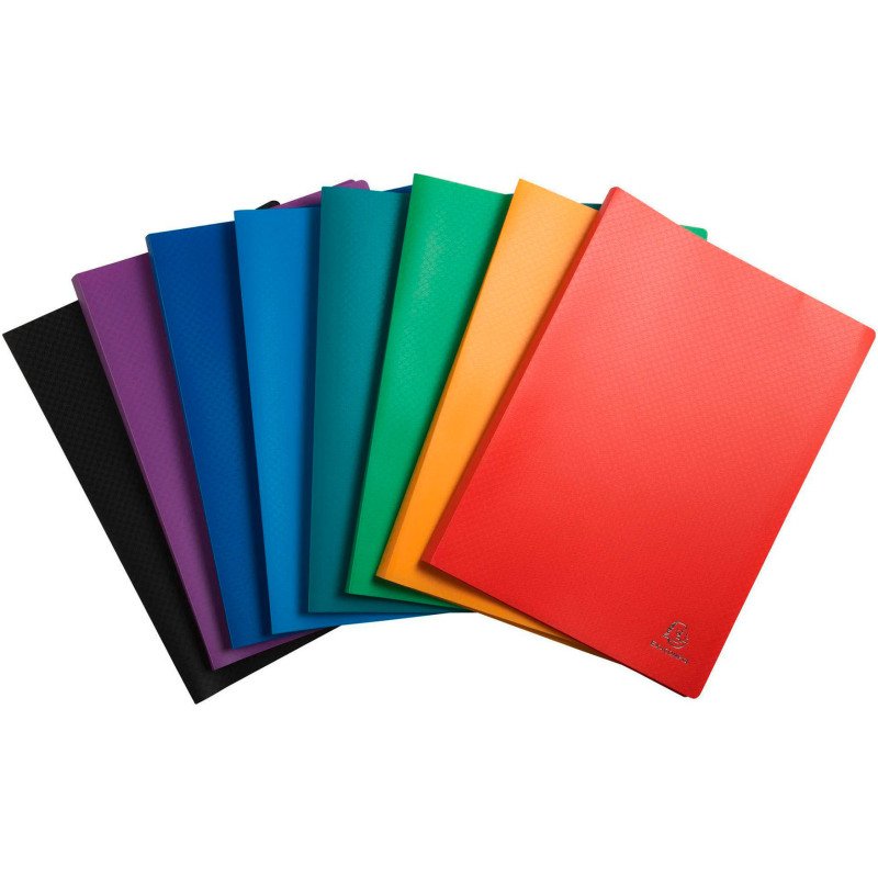 Protège-documents Opak Exacompta polypropylène A4 40 pochettes - 80 vues couleurs assorties