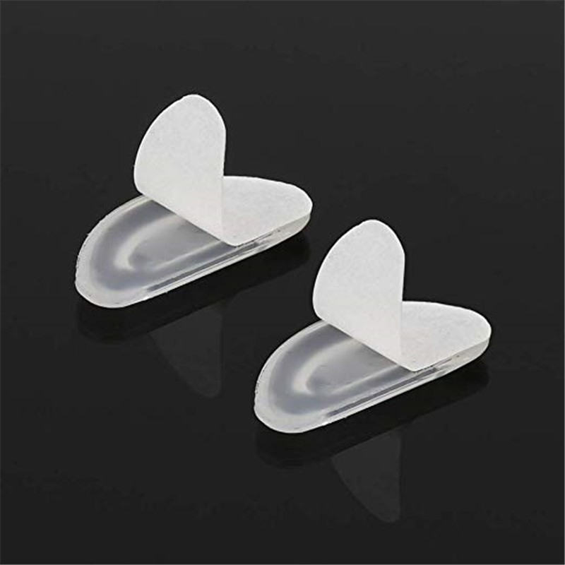 (20er Set) Silikon Brillen Pads Rutschfeste Nasen Bügel Pads Selbstklebend - Schwarz