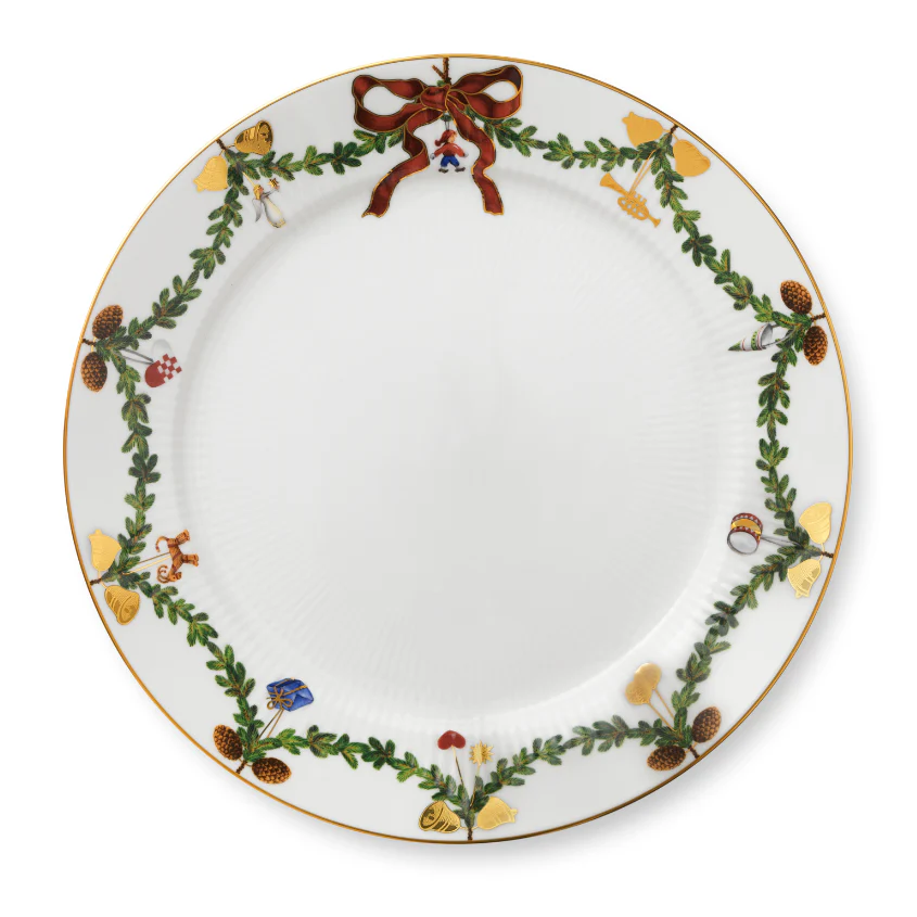 Royal Copenhagen  Stjerne Riflet tallerken - 27 cm.