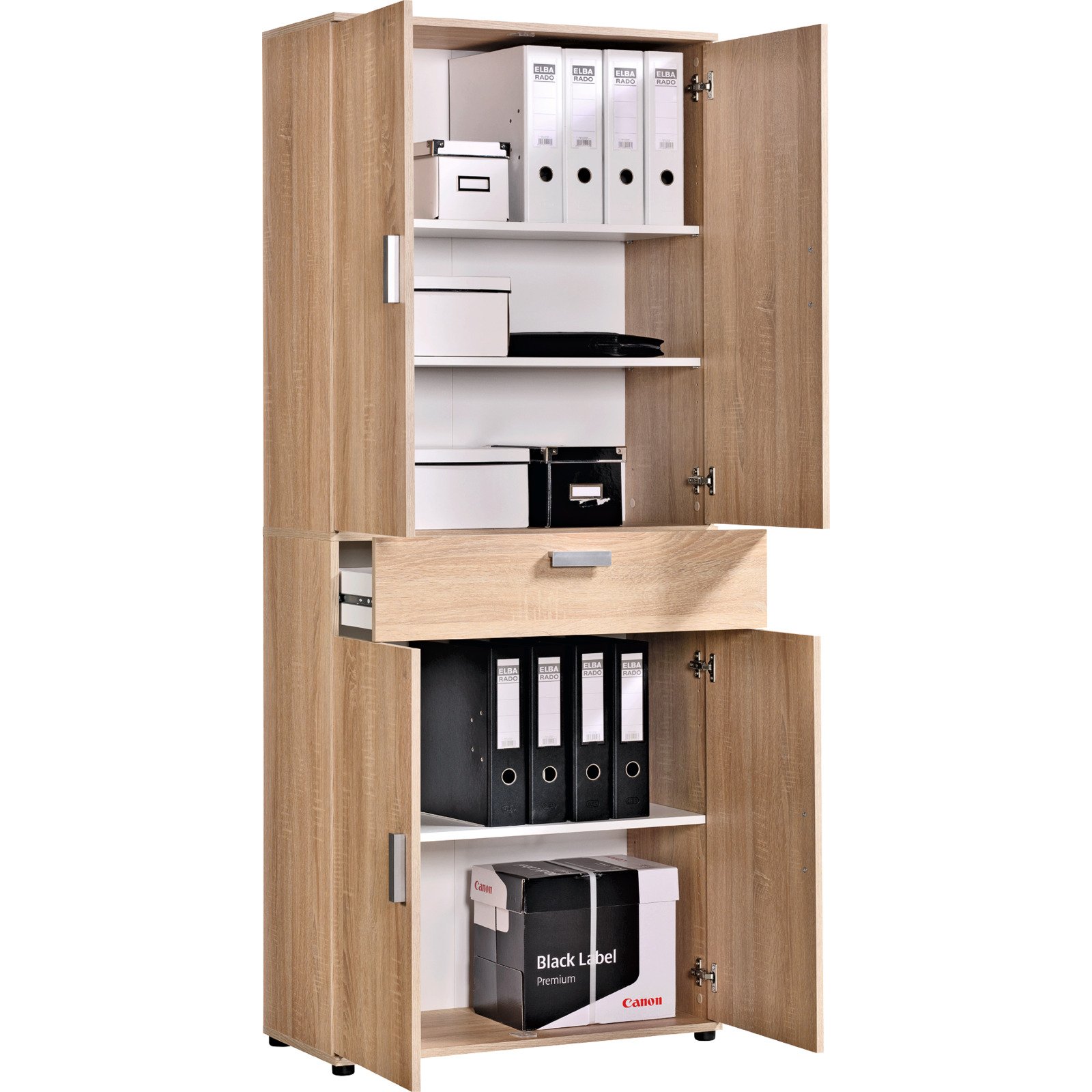 Mehrzweckschrank Kreta 5 Dekor Eiche Sonoma 75 x 184 x 35 cm