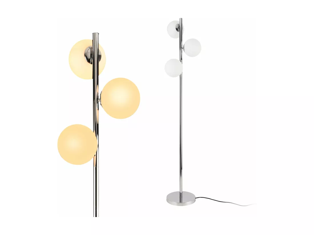 Lampadaire Lampe à Pied métal blanche 25 x 25 x 154 cm 03_0002438