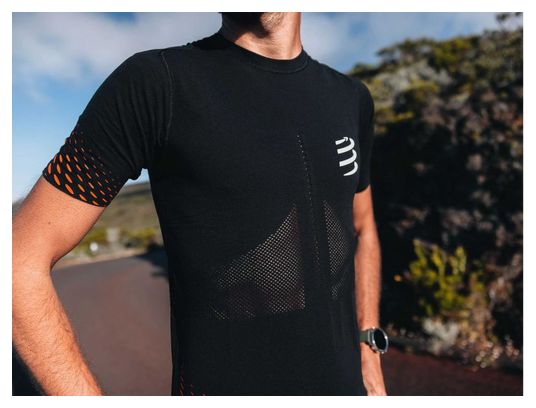 Maillot Manches Courtes Compressport Racing SS Tshirt M Noir