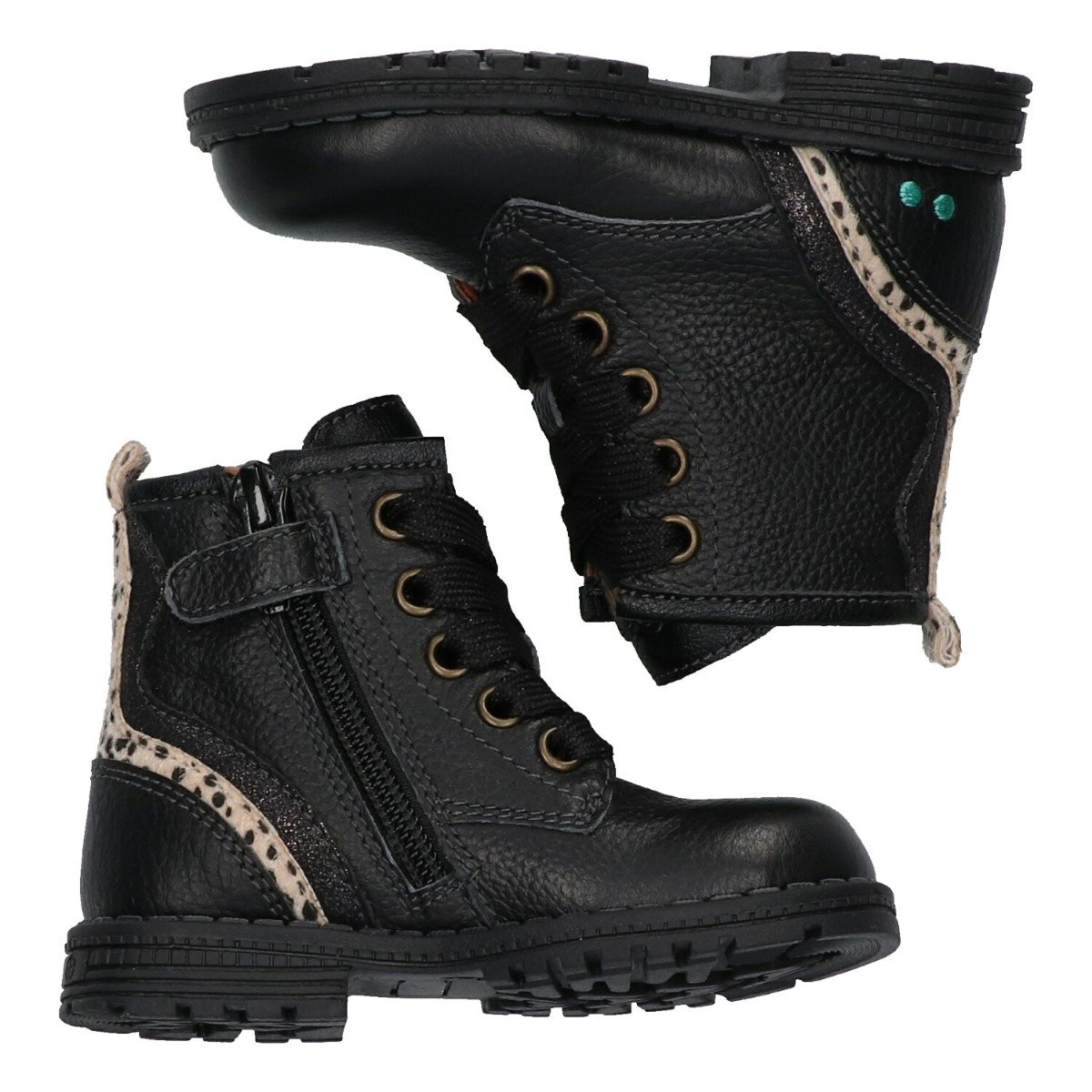 Tina Trots - Biker Boots Bunnies Zwart