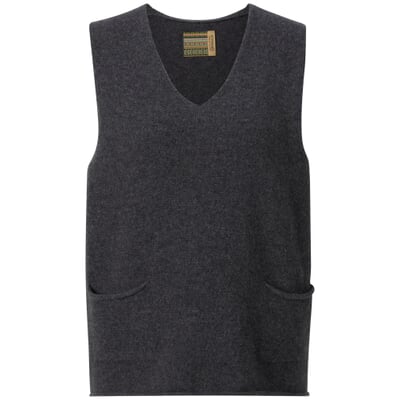 Damen-Strickpullunder, Grau