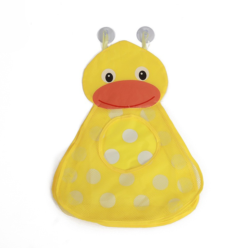 Mesh Badewannen Organizer Beutel Kinder Spielzeug Aufbewahrungs Netz mit Saugnäpfen - Ente