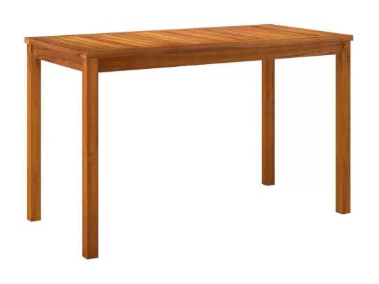 Ensemble à dîner de jardin 6 pièces avec coussins Bois d'acacia