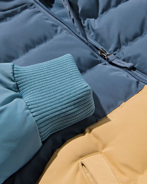 manteau matelassé bleu
