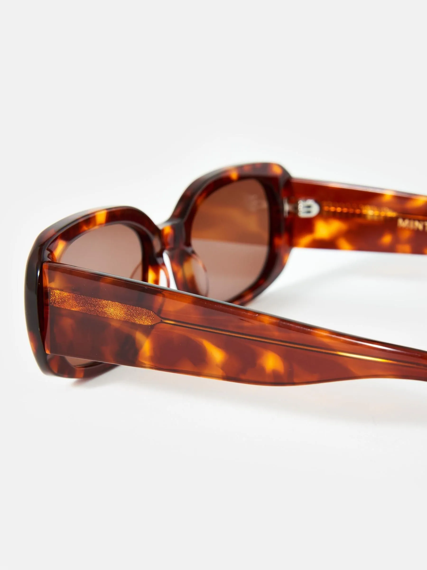 Mint Velvet Tortoiseshell Rectangle Sunglasses