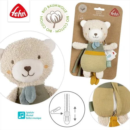 Fehn Mini-Spieluhr Bär fehnNATUR, 17 cm