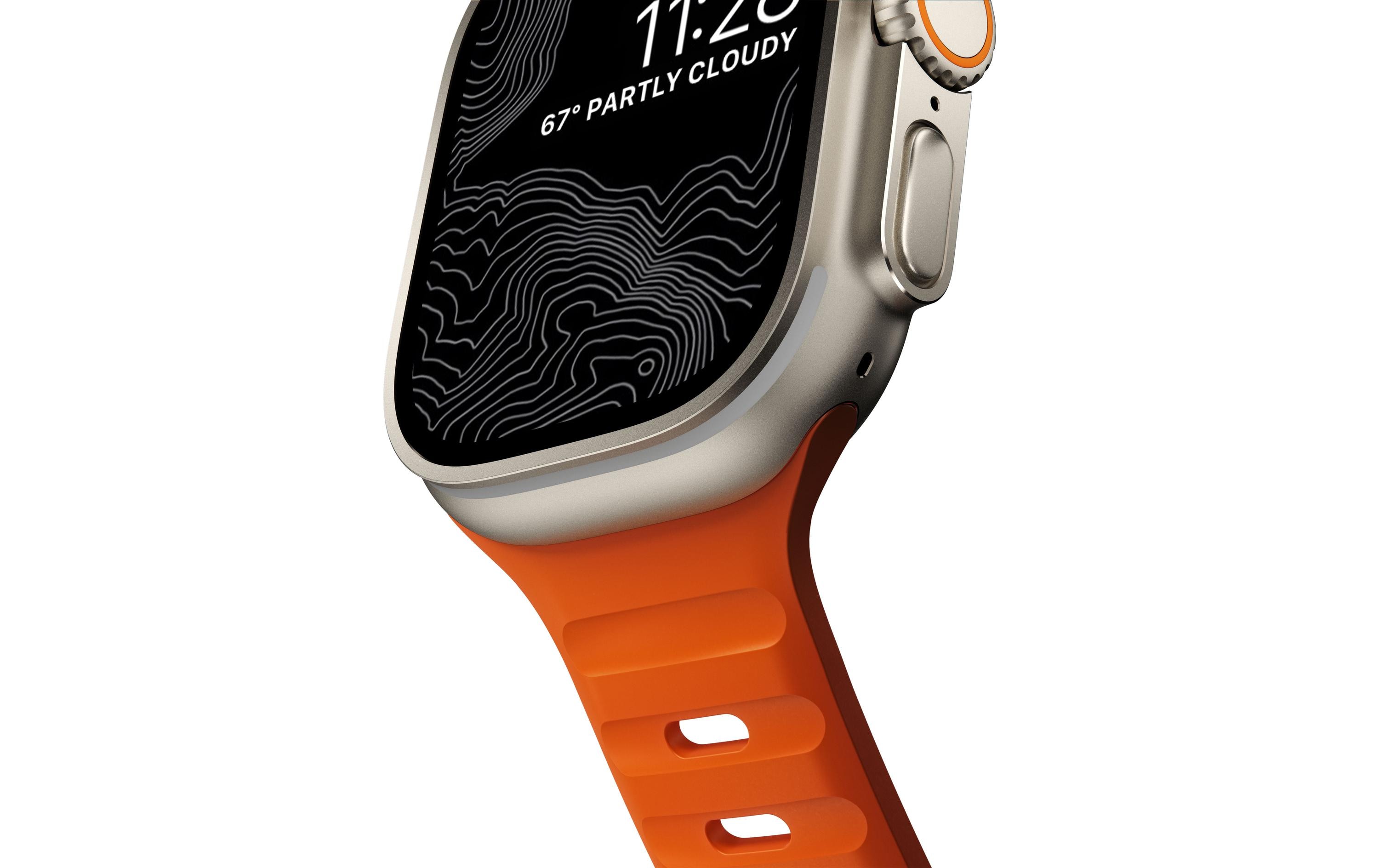 Armband Sport Band 46mm/49mm Ultra OrangeModernes und schlankes Sportband für die Apple Watch