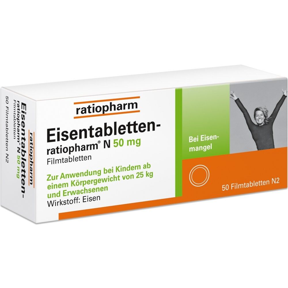 Eisentabletten-ratiopharm® N 50 mg Filmtabletten