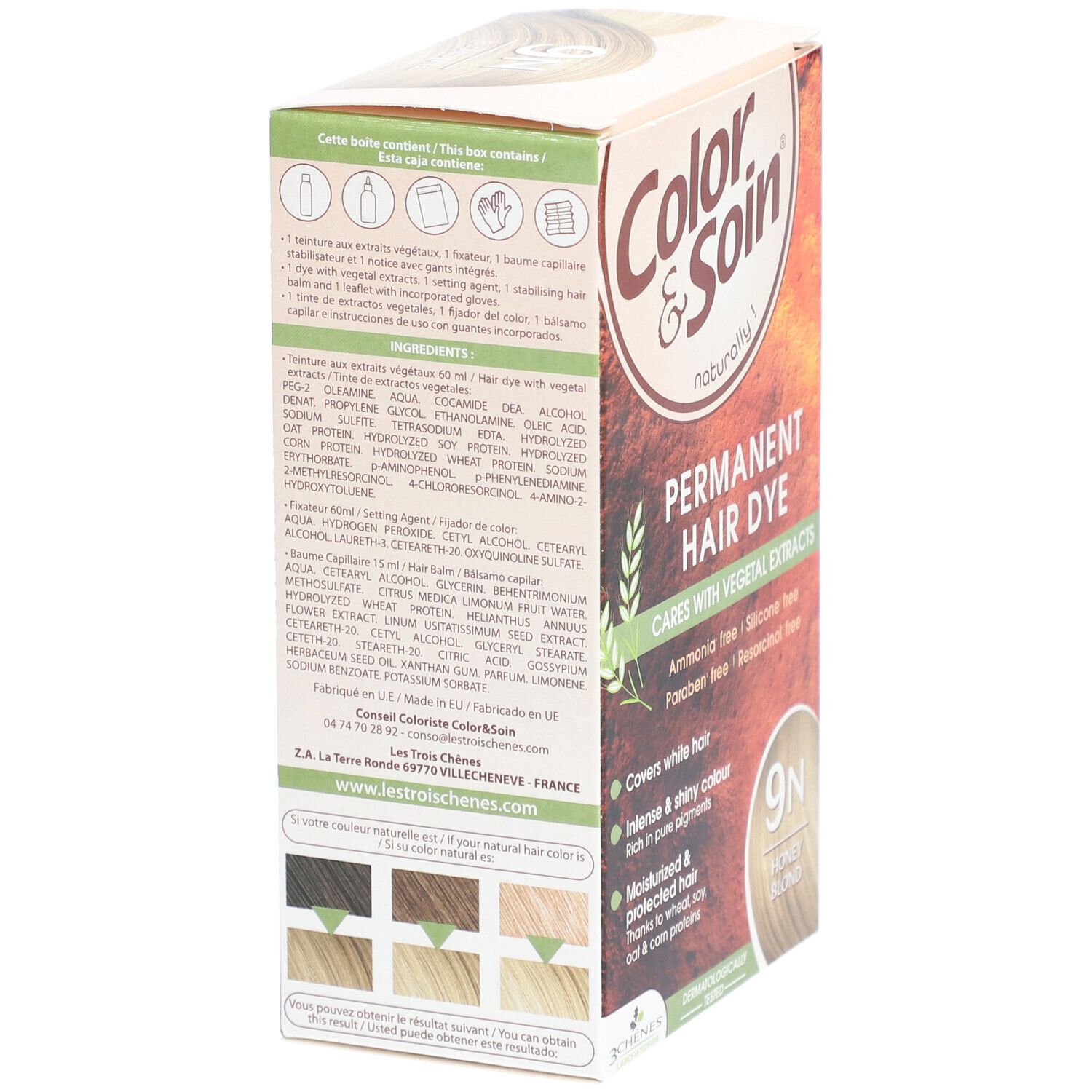 Les 3 Chênes Color & Care 9N honey blond