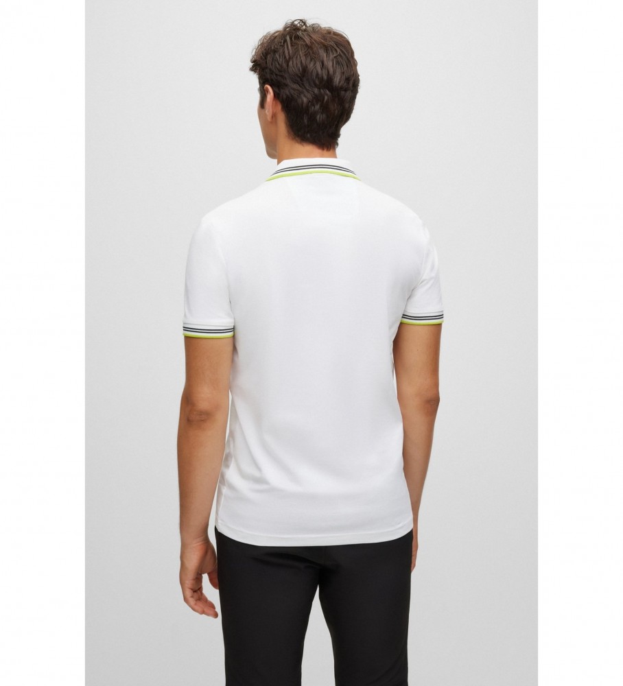 BOSS Polo Paul Curvado Branco