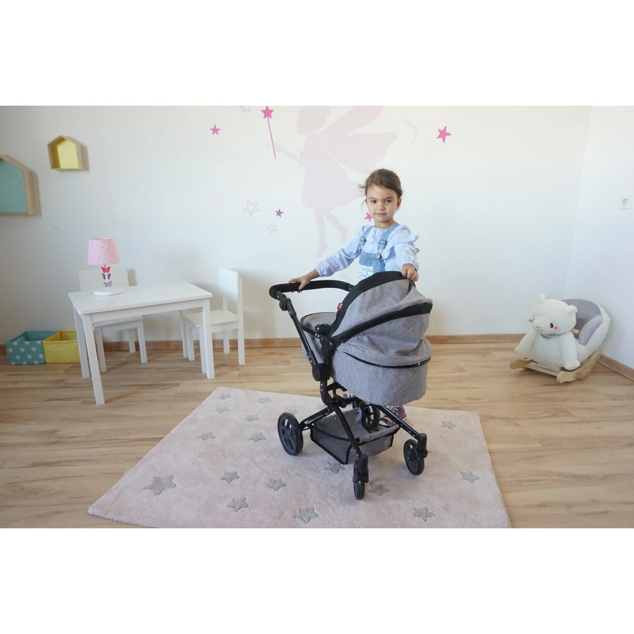 knorr toys® Puppenwagen Boonk - stone black grau