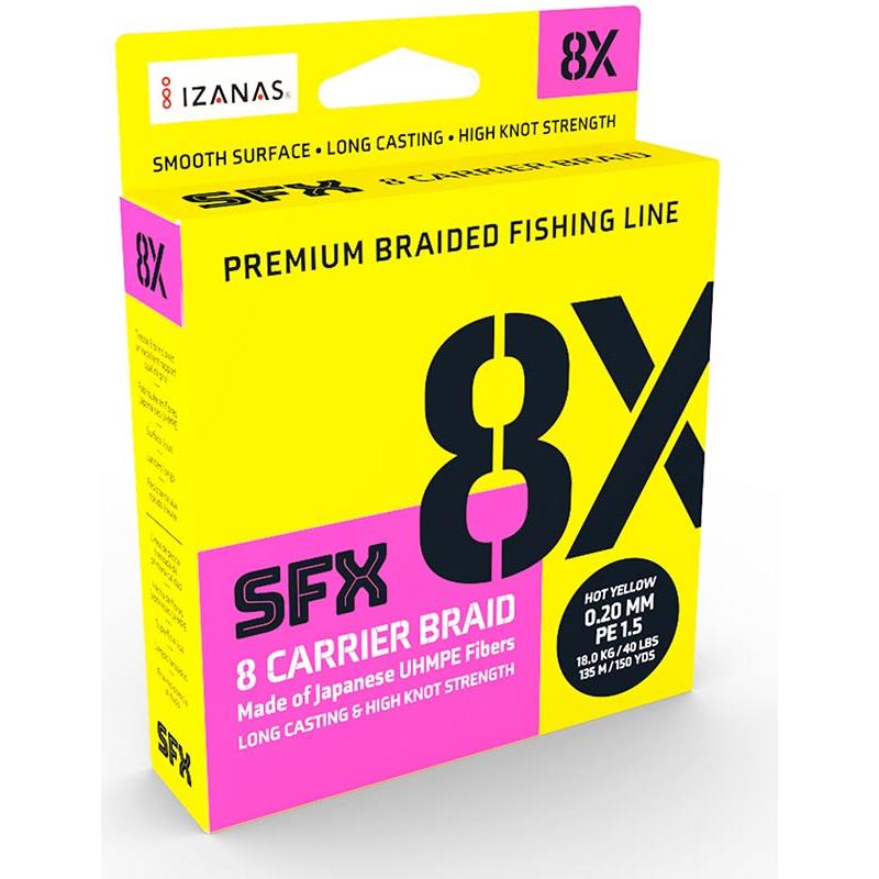 Tresse Sufix Sfx 8X Hot Yellow - 135M