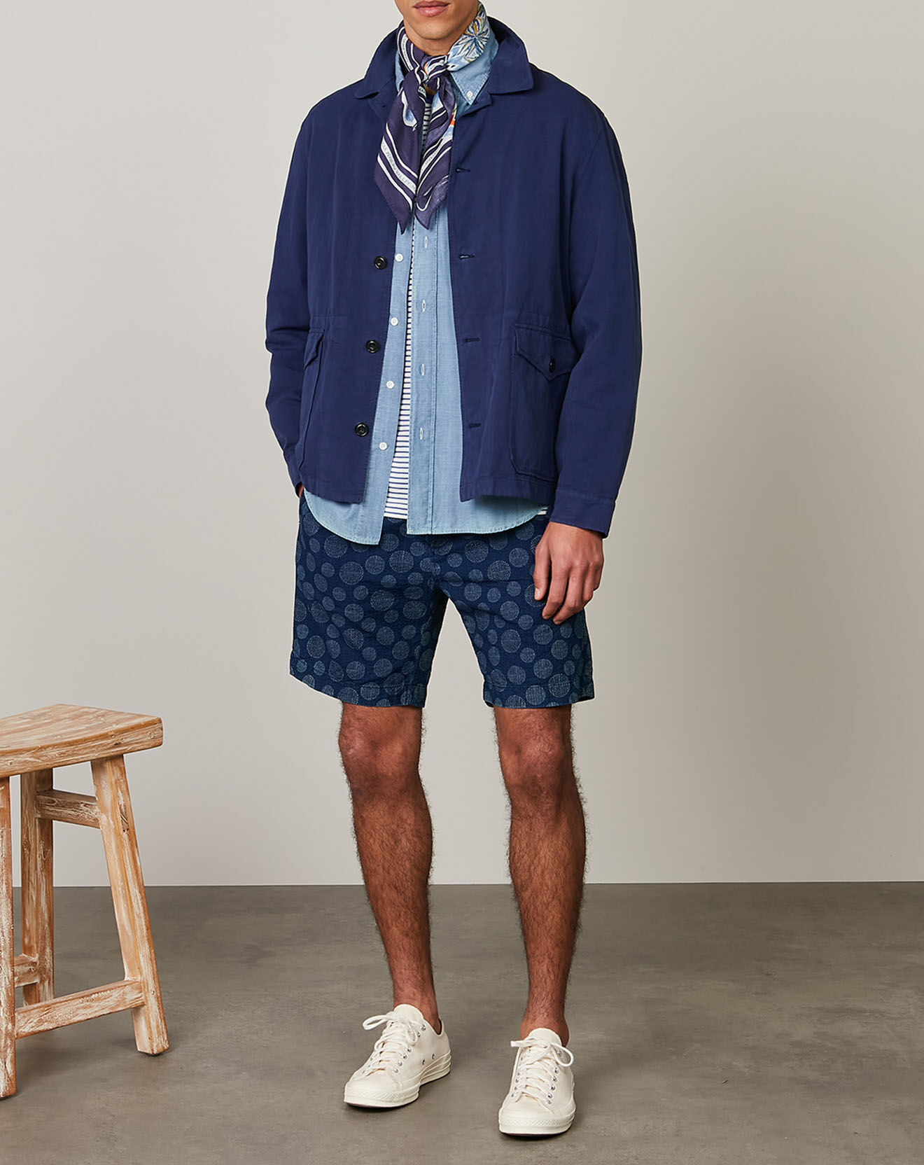 Hartford Veste en Coton & Lin Denis bleu foncé