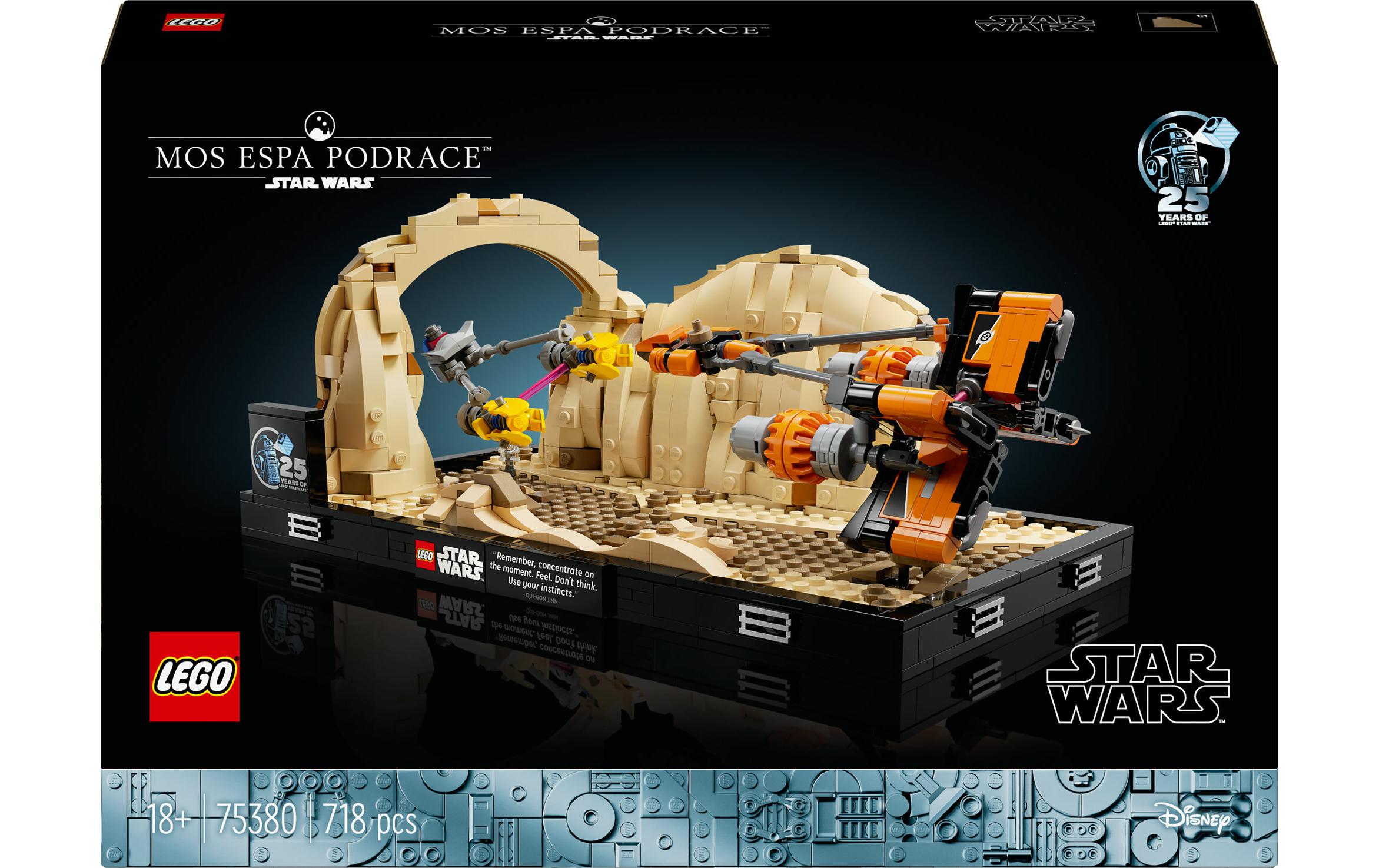 Star Wars Podrennen in Mos Espa – Diorama 75380Imposantes Modell zum Bauen und Ausstellen