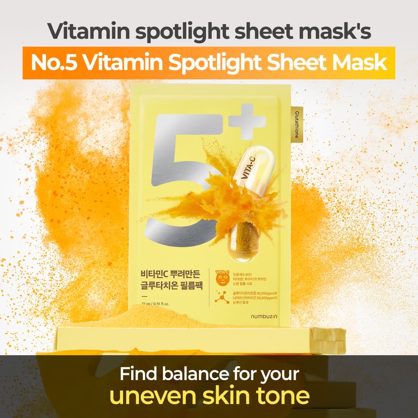 numbuzin - Nr. 5 Vitamin Spotlight Sheet Mask