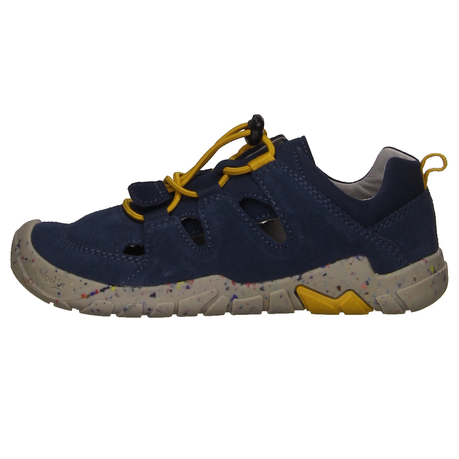 Superfit Schnürschuh blau/gelb blau