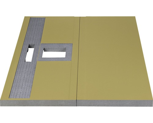 Betegelbaar douche-element Wesko BED 120 x 120 x 7,5 cm grijs structuur 5038002