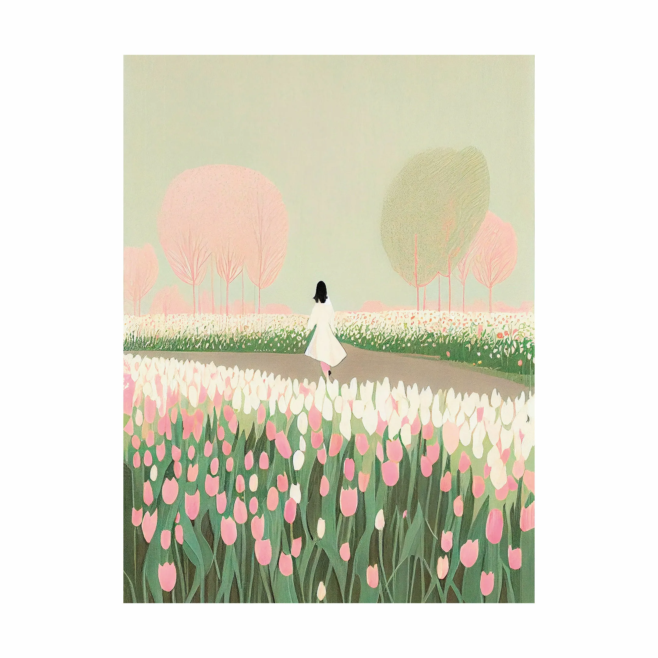 Incado Lærredsprint - Tulip Meadow