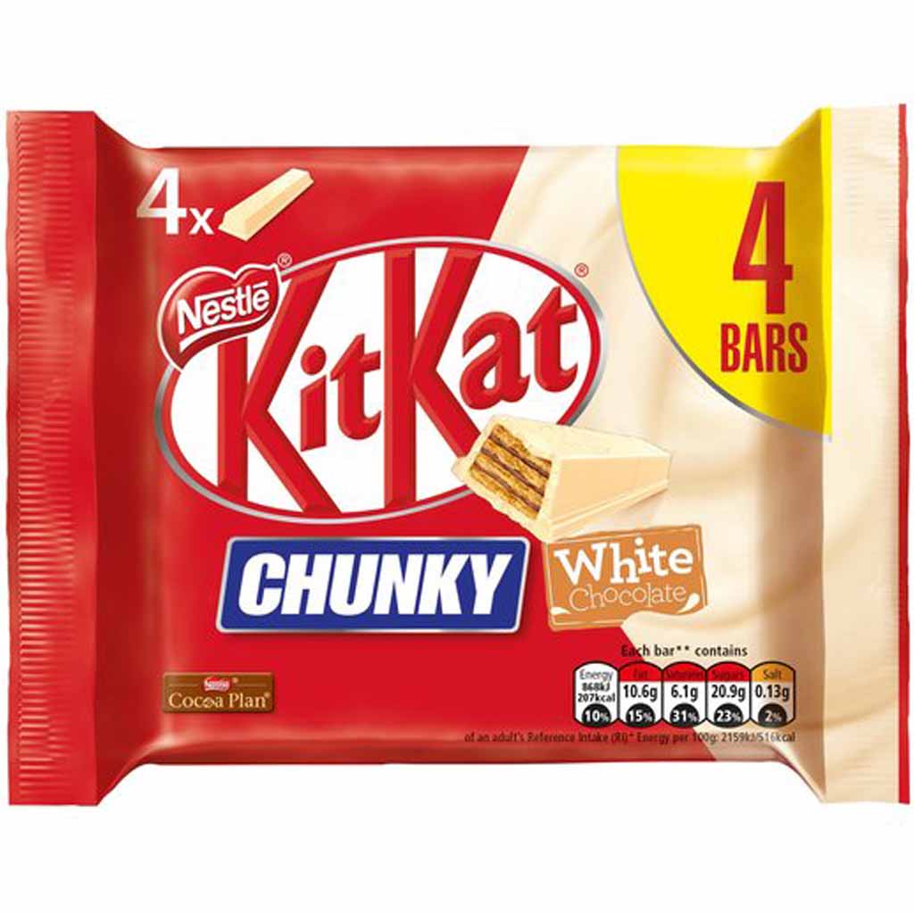 KitKat Chunky White (4x40g) 160g MHD:28.6.25