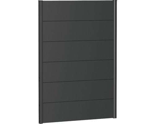 Schuttingelement aluminium biohort 100 x 135 cm donkergrijs metallic