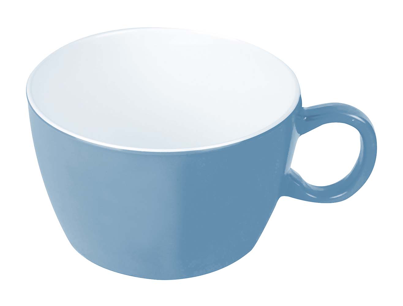 Bo-Camp Two-Tone Set van 4 melamine soepkommen - Blue
