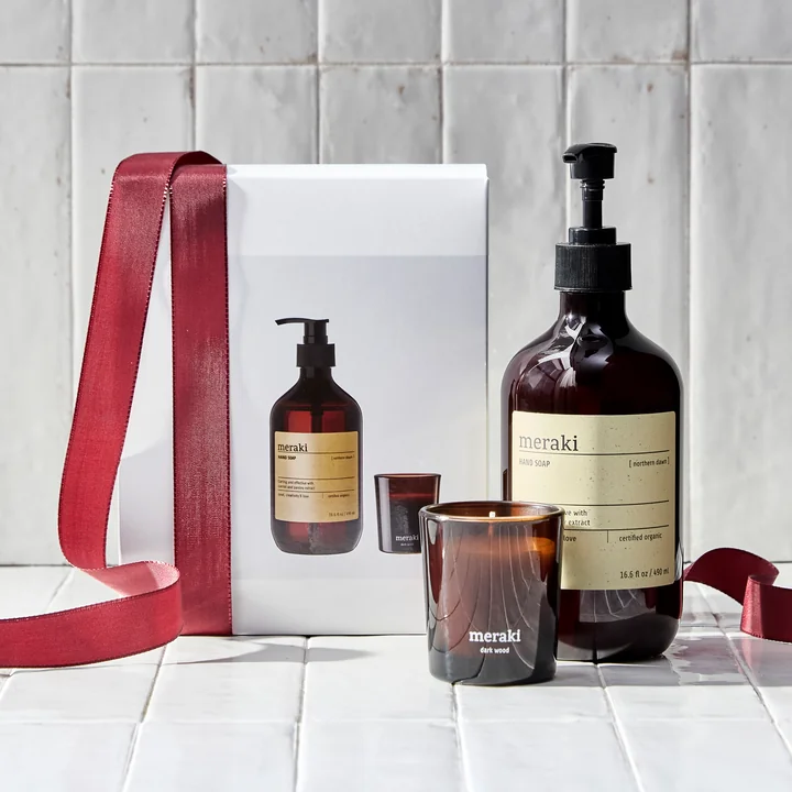 Meraki - Geschenkbox Warm orange, Winter moment, 275 ml (2er-Set)
