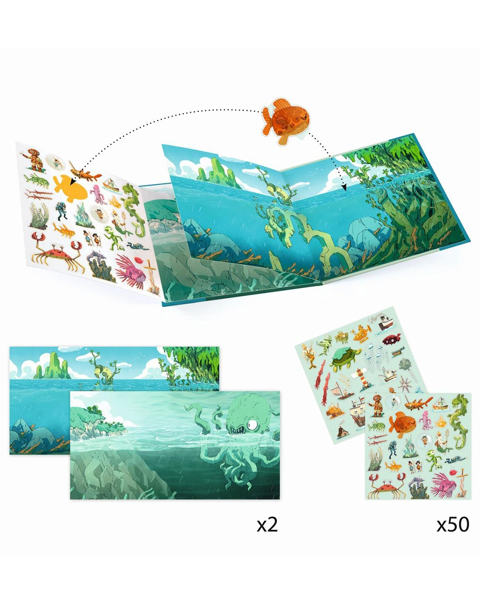 Stickerbuch MEERESABENTEUER 52-teilig