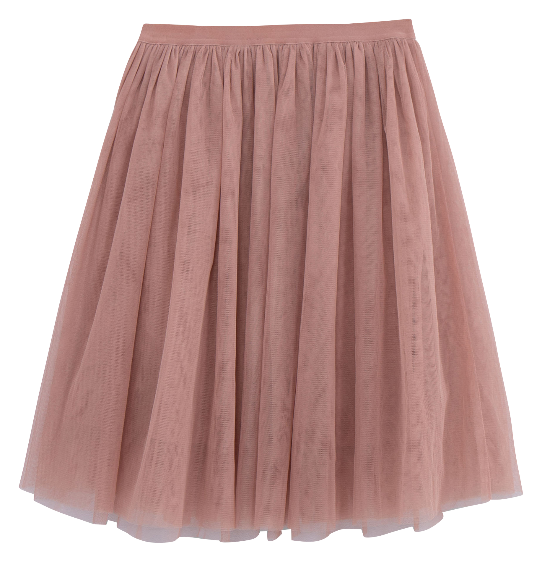 Jupe midi en tulle | Rose