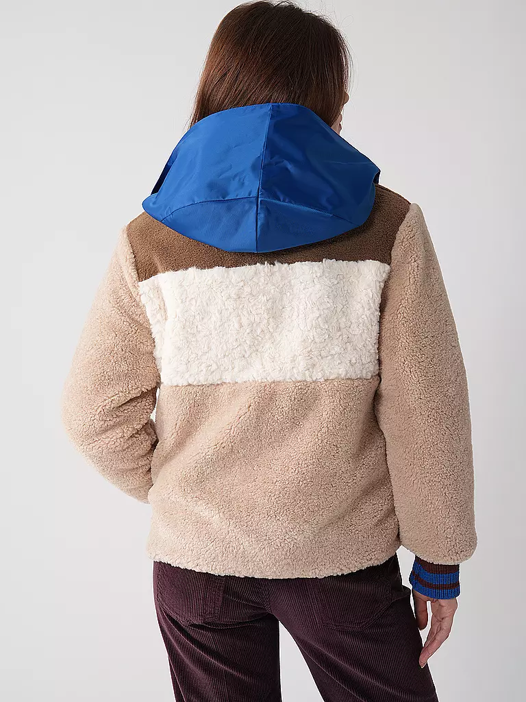 TORY BURCH Jacke in Felloptik  beige