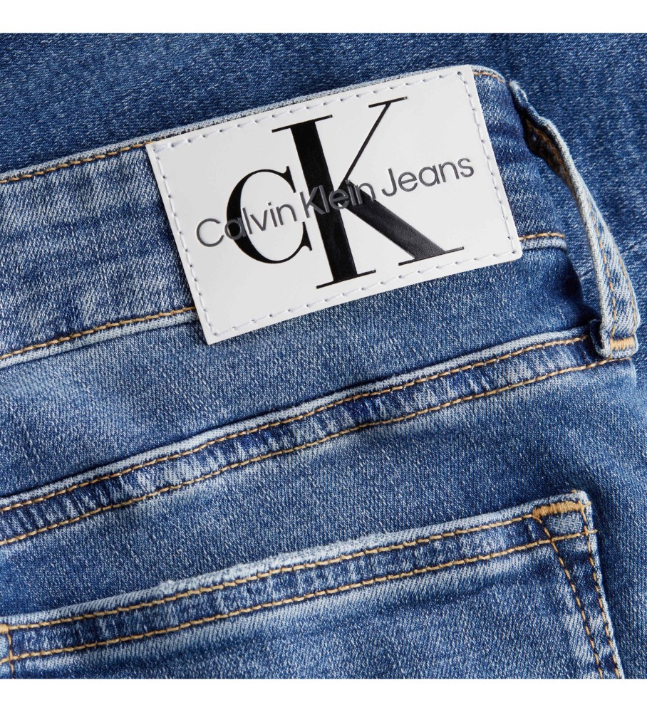Calça jeans skinny de cintura média Calvin Klein azul