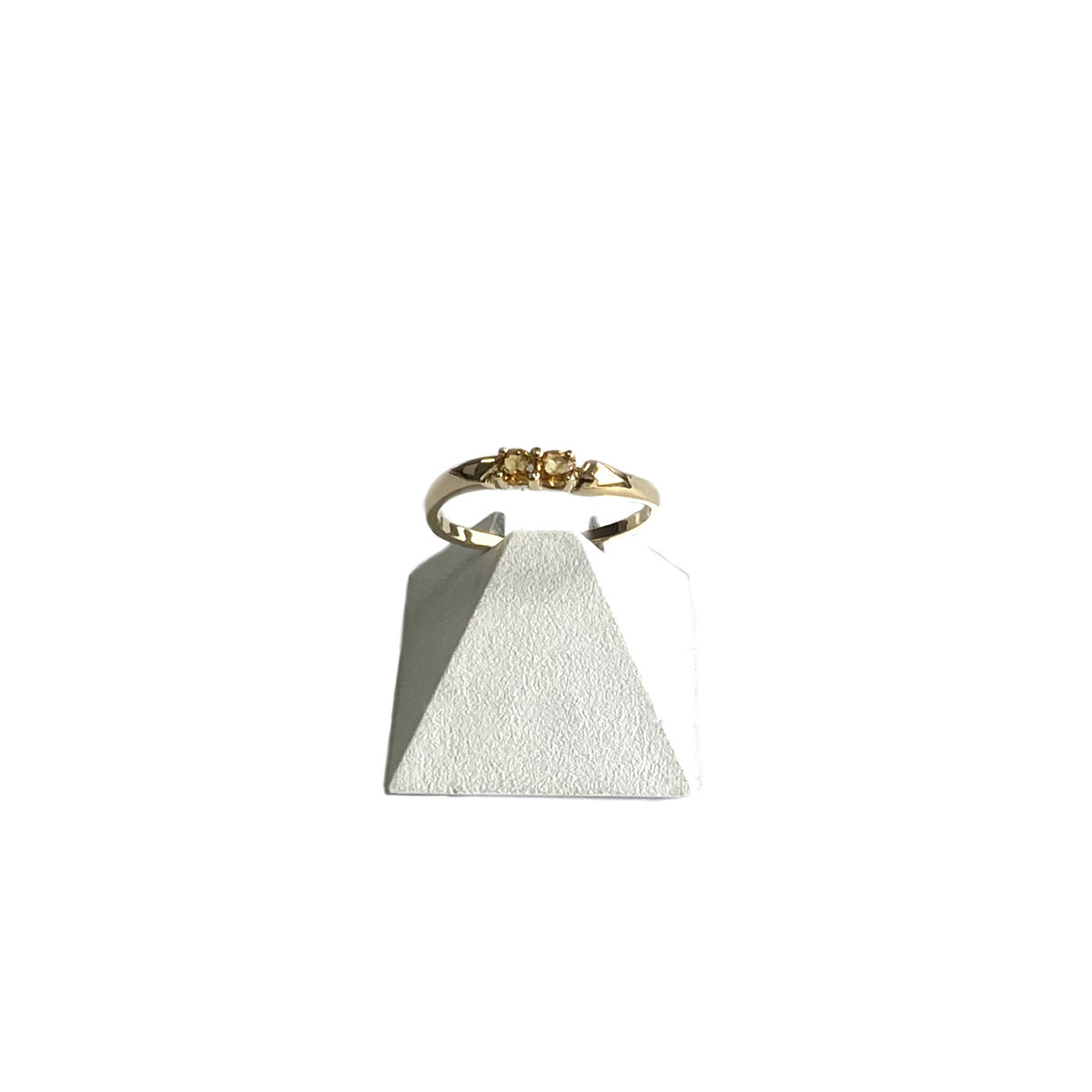 Bague d'occasion or 750 jaune citrines