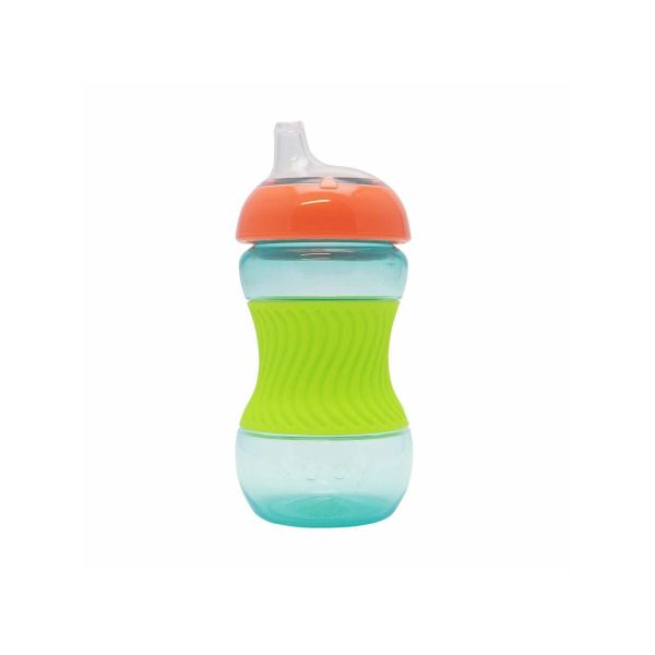 Nuby Beker Mini Easy Grip Met Silicone Huls Green 180ml 4mnd+