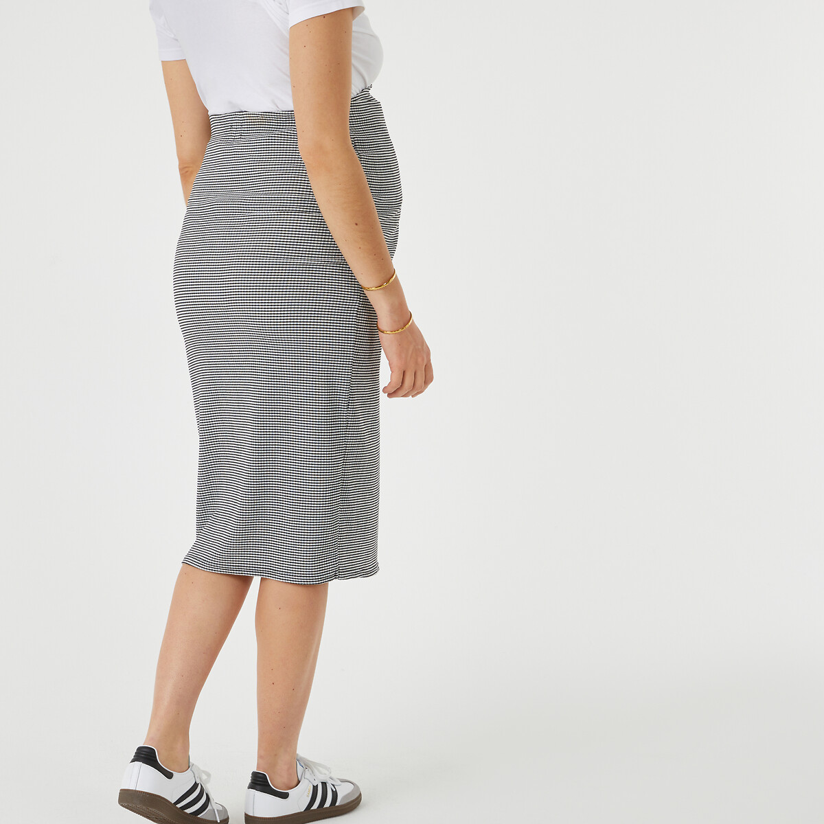 COLEÇÕES LA REDOUTE<br>Saia de maternidade com efeito envelope, em jérsei