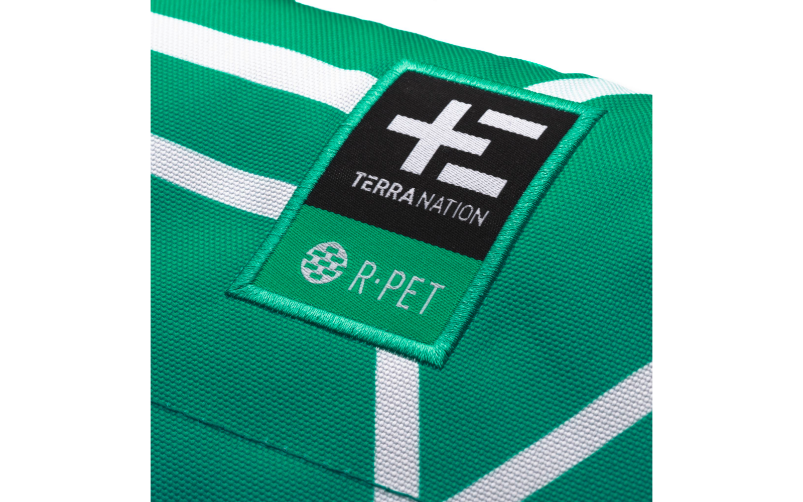 Terra Nation Strandmatte Taha Moe 100% r-Pet Grün/Weiß