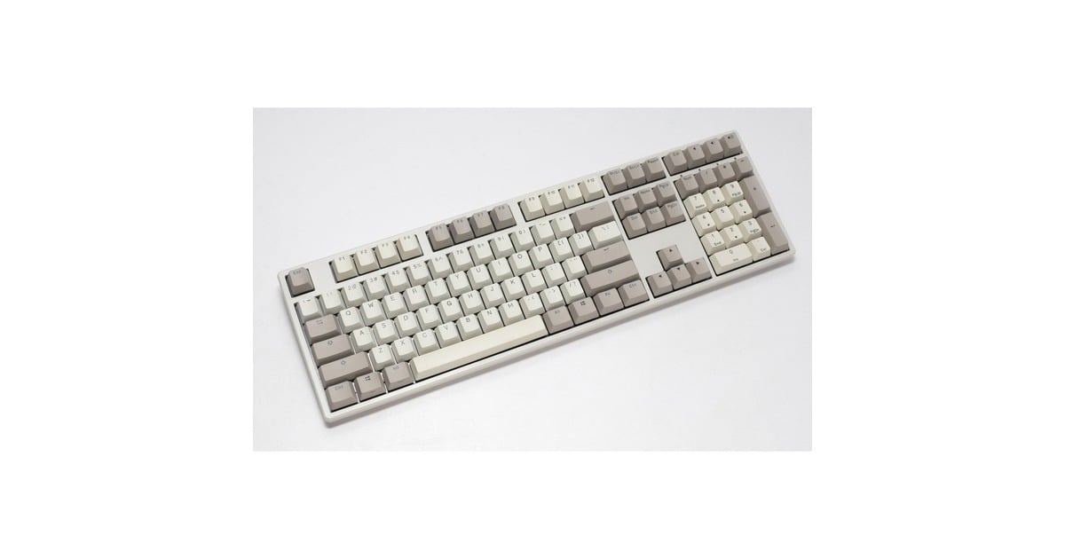 DuckyOrigin Vintage, toetsenbord  (Grijs, US lay-out, Cherry MX Brown, hot swap, PBT Double-Shot Keycaps)