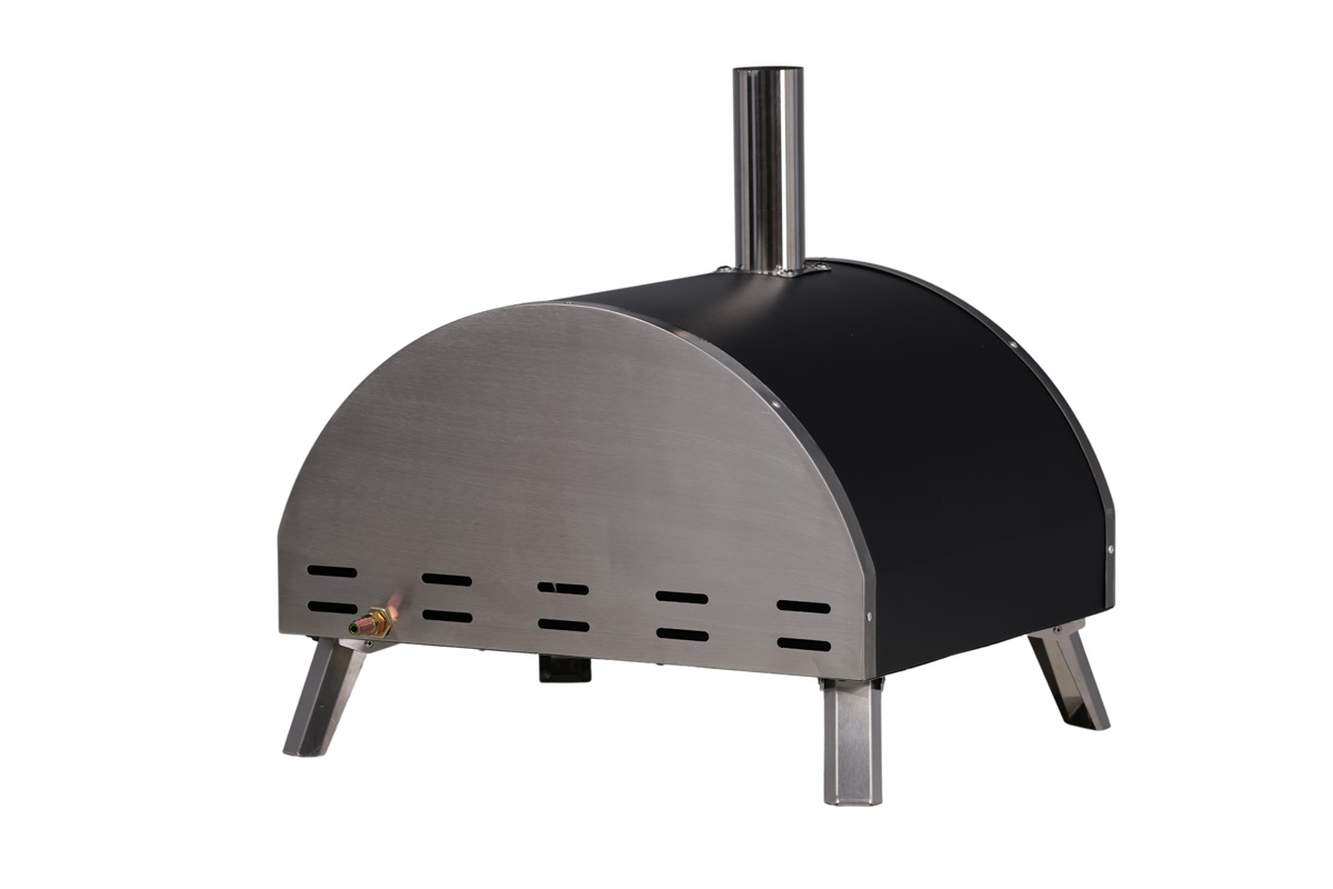 Pizzaoven Luciano - voor buiten - gas Zwart