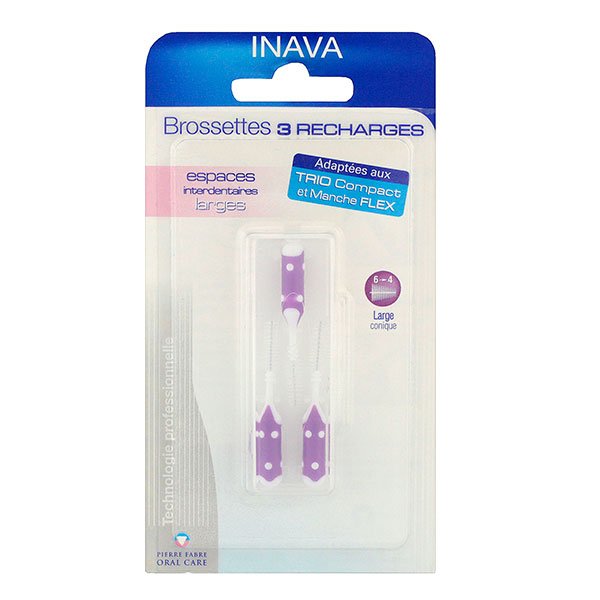 Brossettes XL Conique 3 Recharges violet 6-4 large
